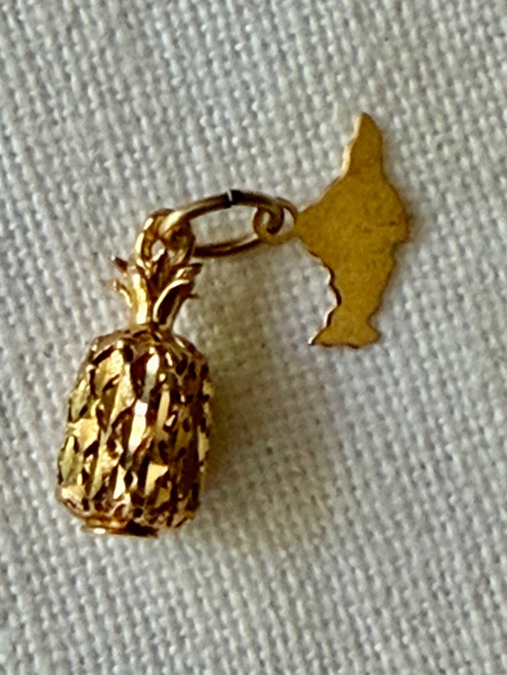 Crea 14k Yellow Gold Pineapple Charm from Hawaii